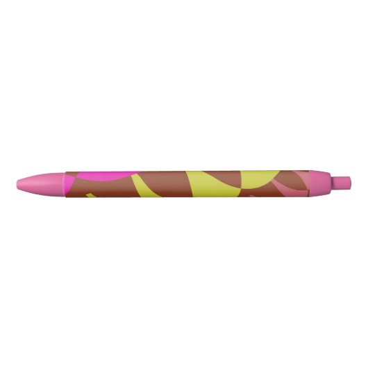 Roze bruine weegschalen zwarte inkt pen (Voorkant)