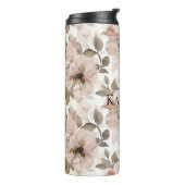 Roze bruine zuidwestelijke bloem thermosbeker (Gedraaid links)