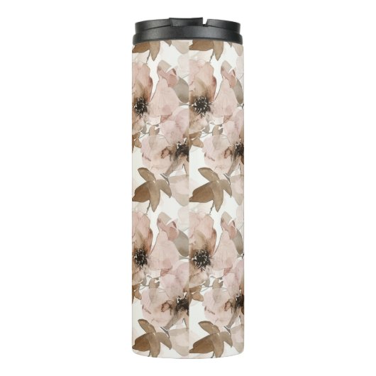 Roze bruine zuidwestelijke bloem thermosbeker (Achterkant)
