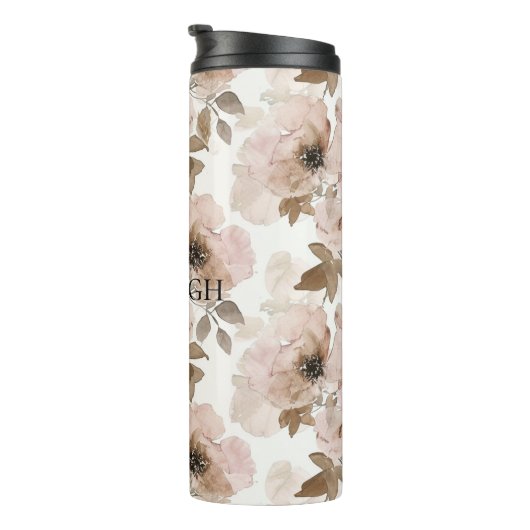 Roze bruine zuidwestelijke bloem thermosbeker (Geroteerd rechts)