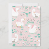 roze bruine zwanenkinderen  kaart (Achterkant)