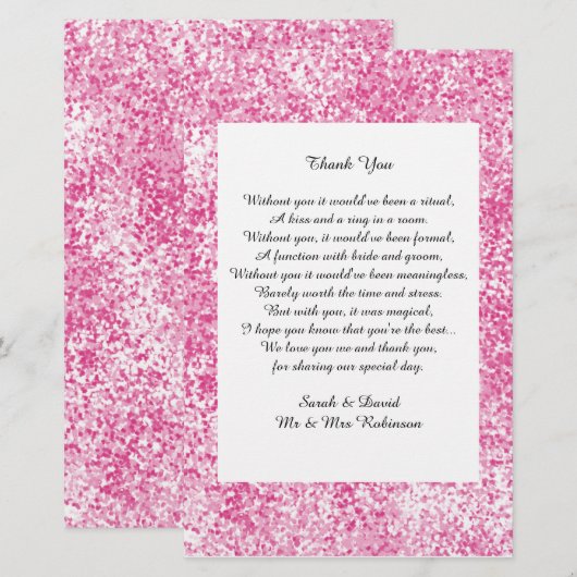 Roze bruisend weddenschap (Voorkant / Achterkant)