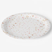 Roze brunch en bubbelige bruids-shower papieren bordje (Gekanteld)