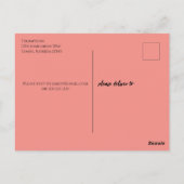 Roze Brunch en Bubble Champagne Vrijgezellenfeest Briefkaart (Achterkant)