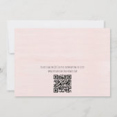 Roze Brunch en Bubble Vrijgezellenfeest QR-code Kaart (Achterkant)