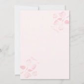 Roze Brunch en Bubbly Vrijgezellenfeest Kaart (Achterkant)