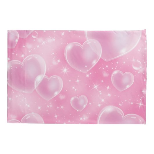 Roze bubbelhoorns als je een meisje van 90 bent kussensloop (Achterkant)