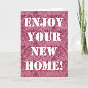 Roze bubbelplastic huis verwarming