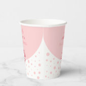 Roze bubbels: leuk bruiloftsfeest vol elegant char papieren bekers (Rechts)