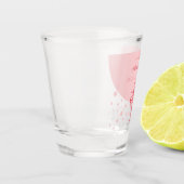 Roze bubbels: Mooie elegante bruiloftsshower vol p Shot Glas (Links)