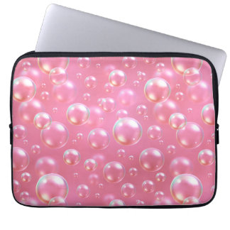 Roze Bubbels Patroon Laptop Sleeve