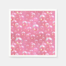 Roze Bubbels Patroon Servet