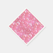 Roze Bubbels Patroon Servet (Hoek)