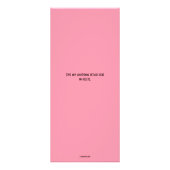 Roze Bubbels Reiniging Service Rack Kaarten Reclamekaart (Achterkant)