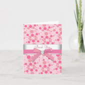 Roze Bubbels Roze Bedankt Kaarten (Voorkant)