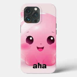 Roze Bubble Cartoon AHA Telefoon Case