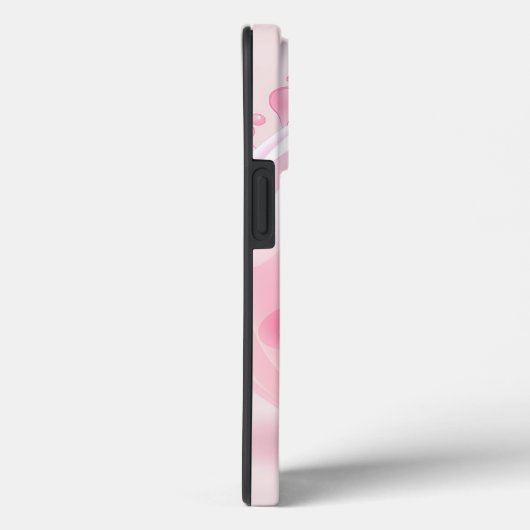Roze Bubble Cartoon AHA Telefoon Case (Achterkant / Rechts)