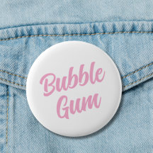 Roze Bubble Gum Eenvoudige Typografie Leuk Whimsic