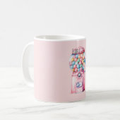 Roze Bubble Gum Koffiemok (Voorkant links)
