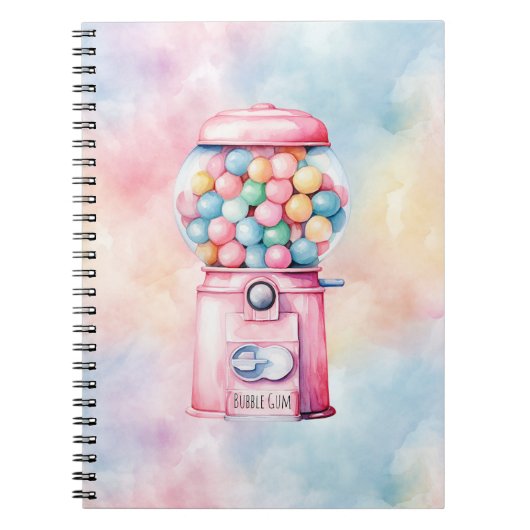 Roze Bubble Gum Notitieboek (Voorkant)