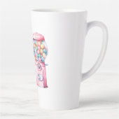 Roze Bubble Gum Whimsical   Latte Mok (Rechts)