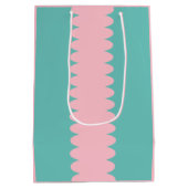 , roze bubblegum, blauwgroen, medium cadeauzakje (Achterkant)