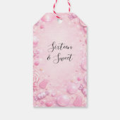 Roze Bubblegum Droom Snoep Sweet 16 Feest Cadeaulabel (Achterkant)