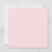 Roze Bubblegum Effen Kleur  Kaart (Achterkant)
