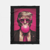 Roze Bubblegum Fleece Deken (Voorkant)