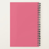 Roze Bubblegum Klassiek Monogram Notitieboek (Achterkant)