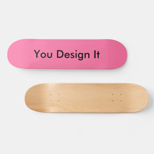 Roze Bubblegum Persoonlijk Skateboard (Horizontaal)