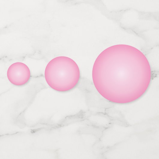 Roze Bubblegum | Ze is klaar om te Poppen Confetti (Achterkanten)