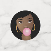 Roze Bubblegum | Ze is klaar om te Poppen Confetti (Kleine voorkant)