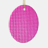 Roze bubblegumstructuur keramisch ornament (Rechts)