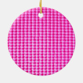 Roze bubblegumstructuur keramisch ornament (Achterkant)