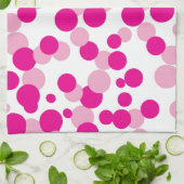 Roze bubelen Confetti Pattern Kitchen Towel Theedoek (Gevouwen)