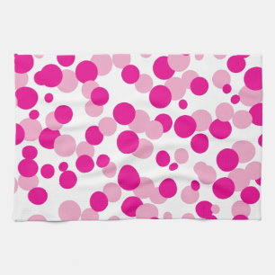 Roze bubelen Confetti Pattern Kitchen Towel Theedoek