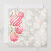 Roze bubelgrijze pastelkleuren achtergrond kaart (Achterkant)