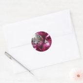 Roze bubels rond sticker (Envelop)