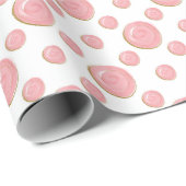 Roze bubels Verpakkingspapier Cadeaupapier (Rol Hoek)