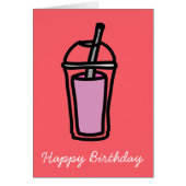 Roze bubelthee van melk (Voorkant)