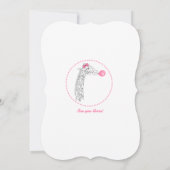 Roze bublegum en uitnodiging van de Partij voor de (Achterkant)