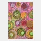 Roze Buckle Kitchen Towel Theedoek (Verticaal)