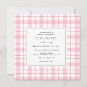 Roze Buffalo Baby shower Kaart (Voorkant)