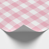 Roze Buffalo Check Pattern Cadeaupapier (Hoek)