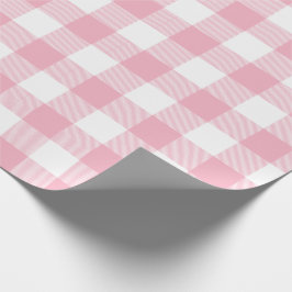 Roze Buffalo Check Pattern Cadeaupapier