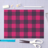 Roze Buffalo geplakt weefselpapier Tissuepapier (Craft)