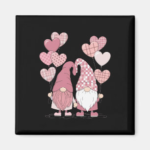Roze Buffalo geruite hart kabouters Valentijnsdag  Magneet