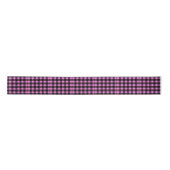 Roze Buffalo Print Plaid Satijnen Lint (Voorkant)