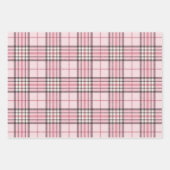 Roze Buffalo Pset Gingham in set 3 Inpakpapier Vel (Voorkant 2)
